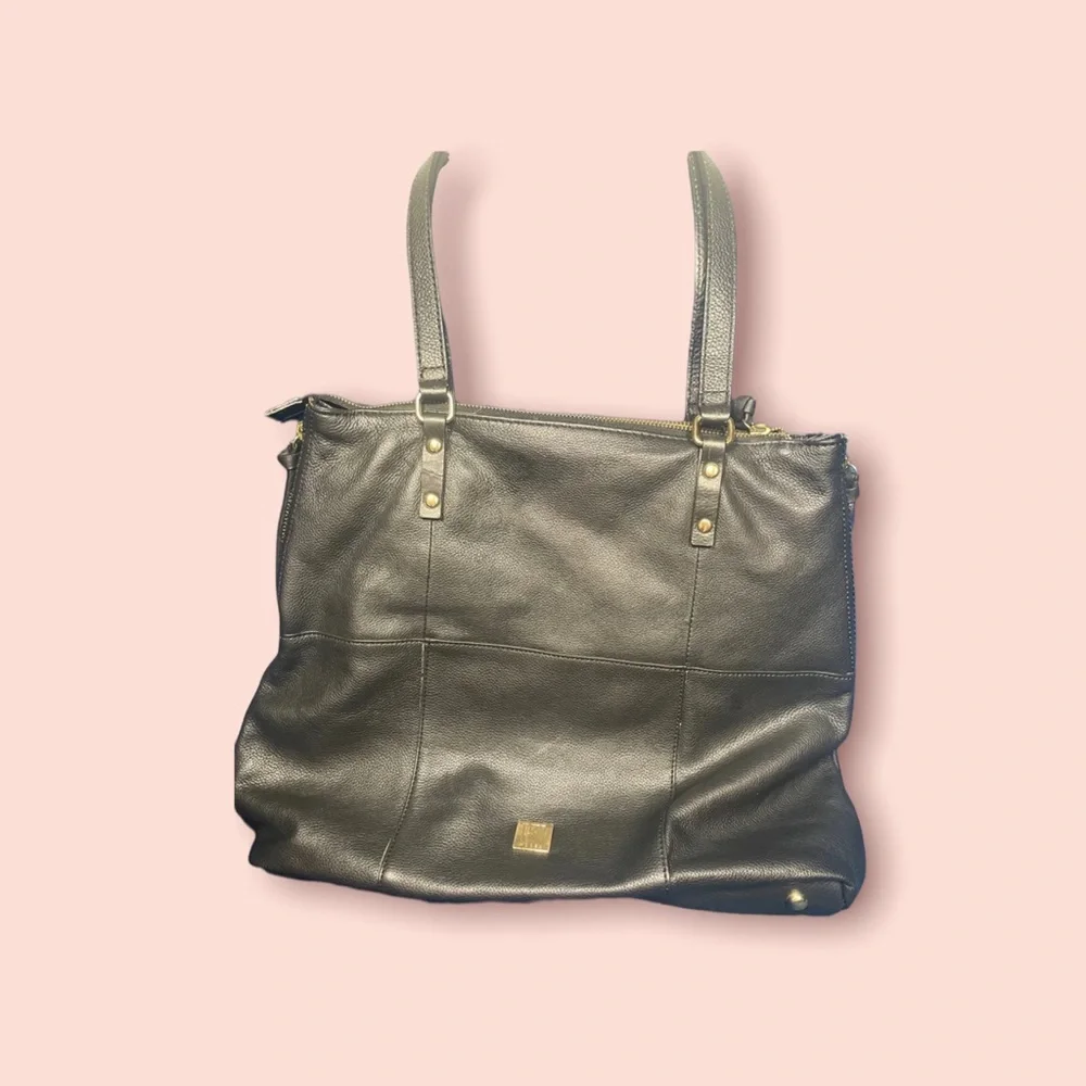 KOOBA Genuine Black‎ Leather Tote